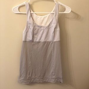 Gray yoga tank